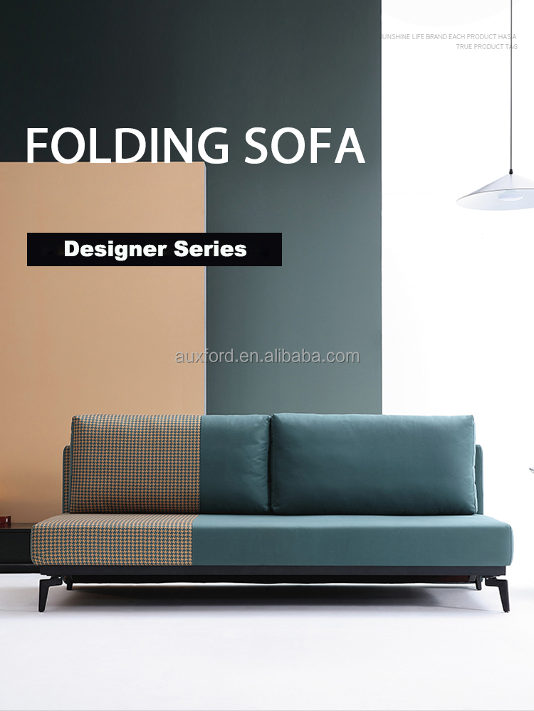 Phòng khách hiện đại sofa ba chỗ ngồi có thể gập thông minh trực tiếp 2 trong 1 nệm gấp đôi giường sofa mui trần