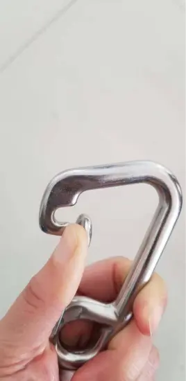 stainless steel spring snap hook for handbag hiking carabiner hooks