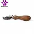 Efficient Knot-Opening Wooden Pet Grooming Comb