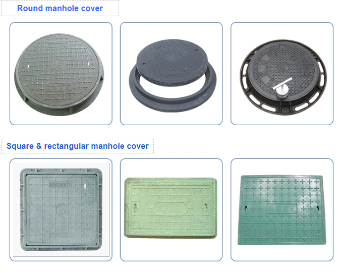 EN124 D400 Round ductile iron manhole cover