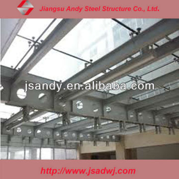 space frame roof of steel structure shed