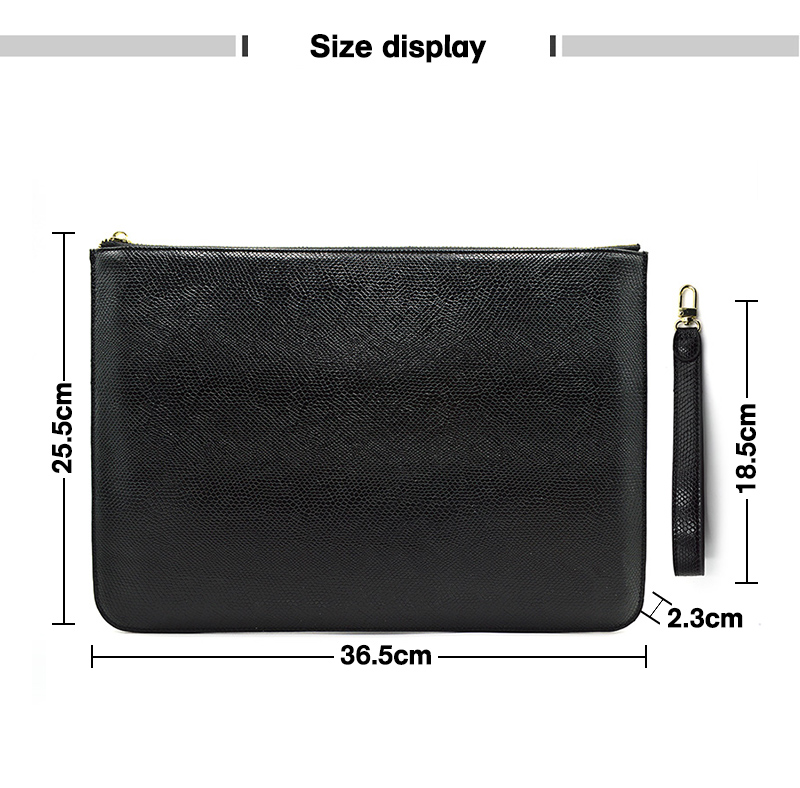 Soft Leather Wristlet Clutch Bag Evening Punch Bag