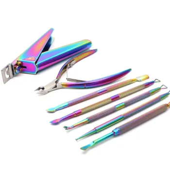 Stainless Steel Pedicure Manicure Tool Set for Nail Art and Cuticle Care