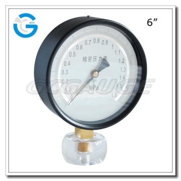 High quality bottom type y150bf steel pressure gauge