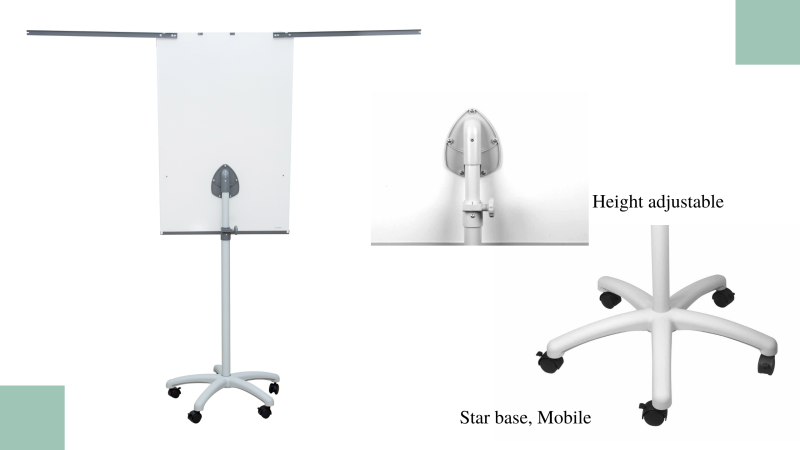 Protable Easel Using Various Magnetic Flipchart Whiteboard
