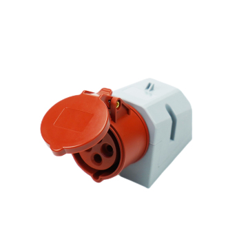 3P+E 400V CEE Plug 32A Socket Wall Mount