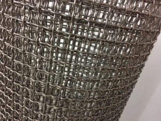 SS 304 stainless steel crimped weaving wire mesh