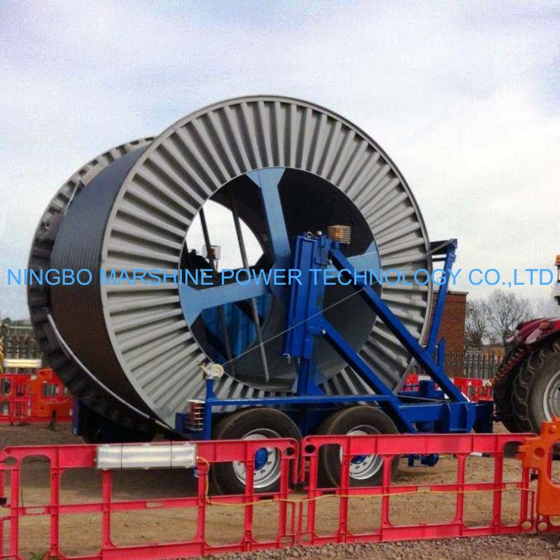 Twin Axle Hydraulic Lifting Cable Drum Trailer Twin Axle Hydraulic Lifting Cable Drum Trailer