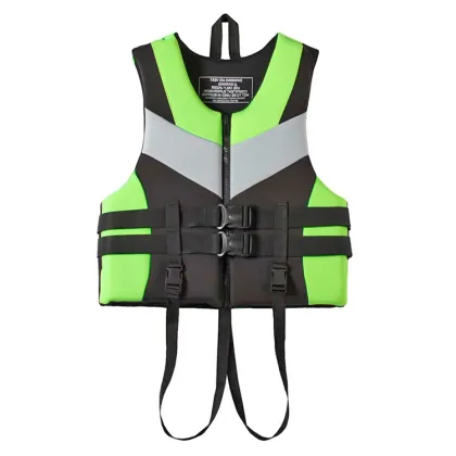 Black Slim Fit Water Sports Life Jacket