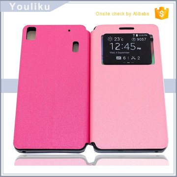 Colorful and optional with high quality one window tpu mobile case/flip case for lenovo k3 note