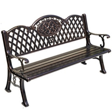 Modern Outdoor Metal Aluminum Casting Garden Patio Bench