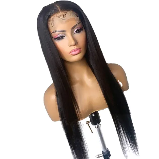 Pre Plucked Transparent Swiss Lace Wig 5X5 Lace Closure Human Hair For Black African American Women Peruvian Glueless Hair wigs