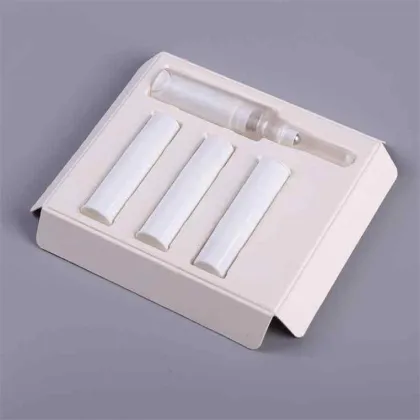 Paper perfume bottle tube pump cosmetics packaging tray