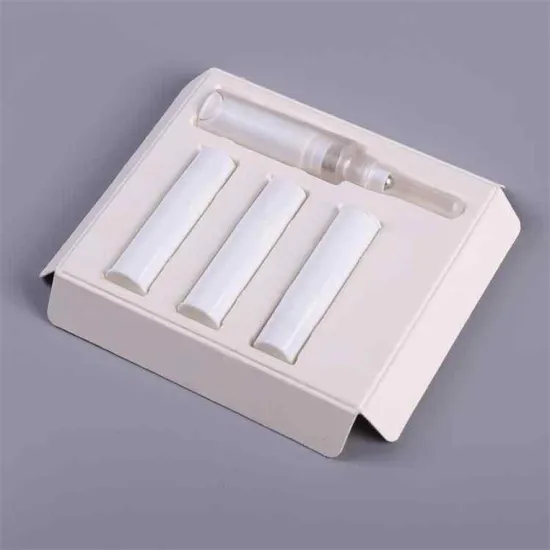 Paper perfume bottle tube pump cosmetics packaging tray