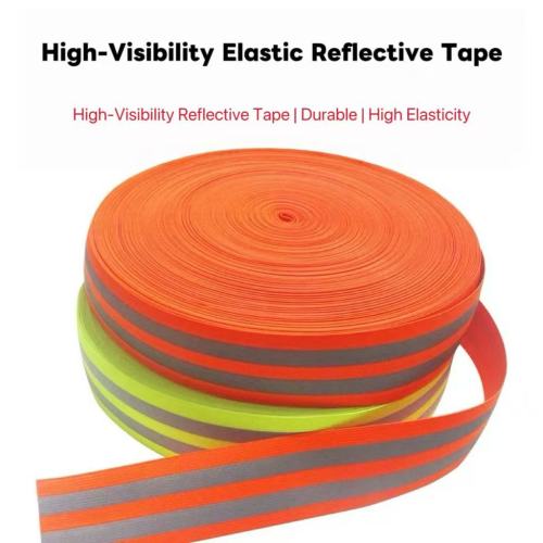 ঘন উচ্চ-গ্লস সিলভার প্রতিফলিত ইলাস্টিক ব্যান্ড