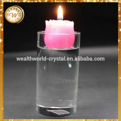 Design antique nice k9 crystal candle holders