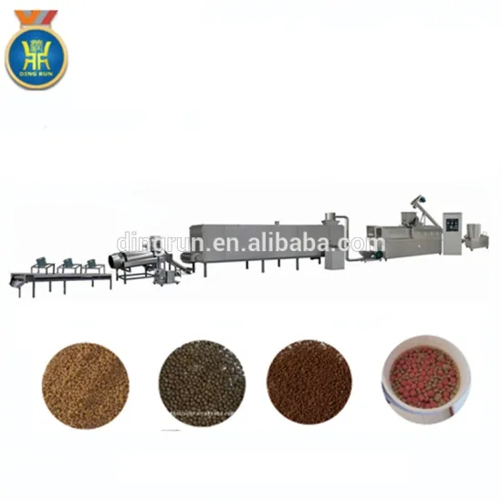 twin screw extruder for floating fish feed pellet making machine