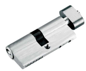 6 Pin Mechanism Cylinder, Brass Body, Bathroom Cylinder