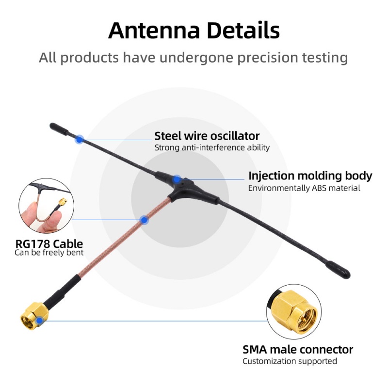 915MHz T Shape drone antenna 4