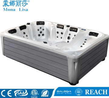 Outdoor Skirting Plastic Spa for 6 Adults - Super Deluxe Party Pool M-3378