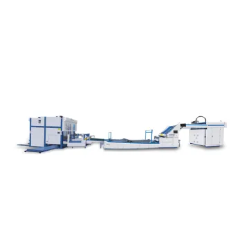 Automatic high speed 200m/min servo flute laminator laminating machine with flop flop stacker line
