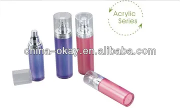 round acrylic airless lotion bottle