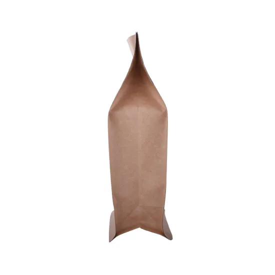 250g Unprinted Sotck Block Bottom Coffee Pouch