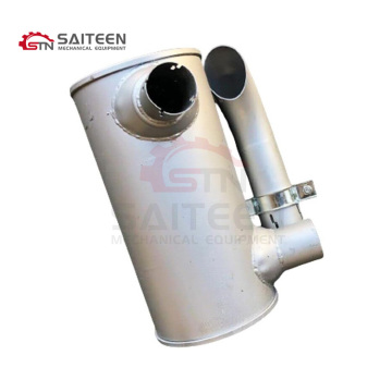 PC120-6 Muffler for Diesel Engine 4D102 - TUBE and CLAMP