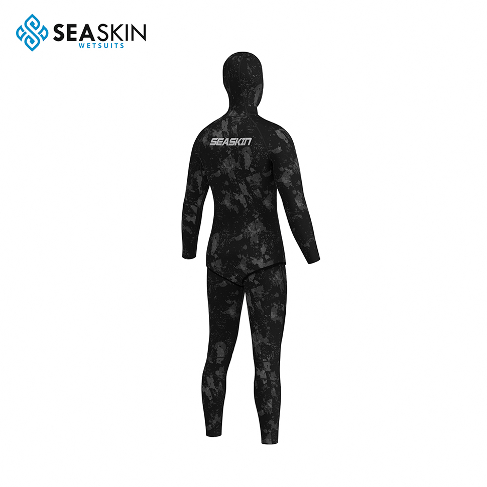 Seaskin 3mm dos en un traje de pila de buceo de neopreno de camuflaje personalizado para el hombre para el hombre