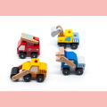 Casa de muñecas de juguete de madera, coches de madera para niños.