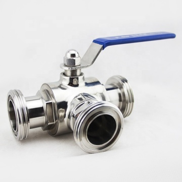 SS304 and 316L Sanitary Stainless Steel Ball Valves: 3 Inch & 4 Way Designs