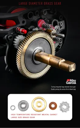 Abu Garcia Black Max3 Baitcasting Fishing Reel 6.4:1 Gear Ratio 8kg Drag Saltwater