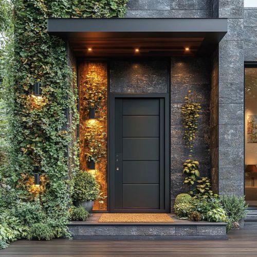 Classificação acústica alta da porta frontal de metal canelado