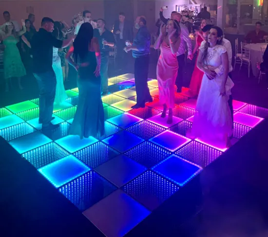 Wireless Magnetic LED Dance Floor: Easy DMX Control and Maintenance in One Second Installation