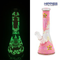 Glass Smoking Bong with Luminous pattern