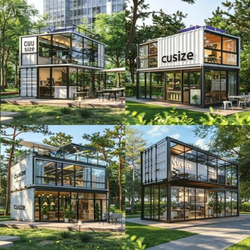 Trendy Street-Style Folding Pavilion with Solar Roof