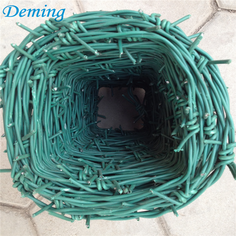 High quality galvanized Powder coated barbed wire factory price