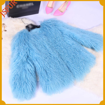 Manufacturer Fullfy Lady Tibet Sheep Fur Free Size Fur Coat