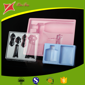 Plastic cosmetic insert tray