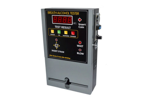 110v / 220v Coin Operated Alcohol Tester For Disco With 4 Digits Display