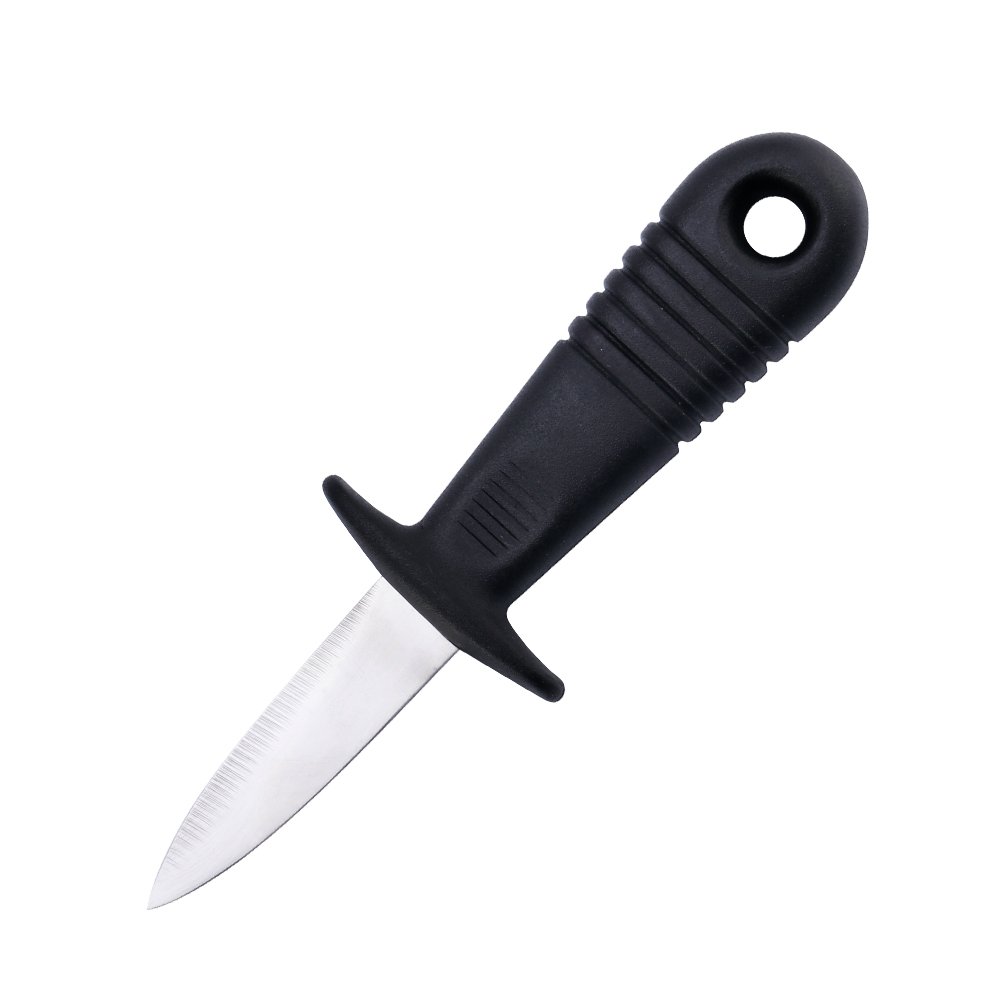 Oyster Shucking Knife with Black Handle