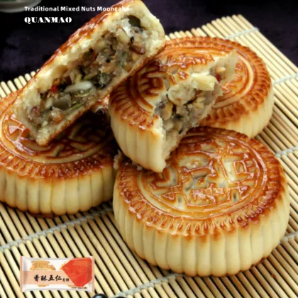 Classic Cantonese Mooncake – Thin Crust, Rich Filling, Time-Honored Recipe – Perfect for Mid-Autumn Festival Gatherings & Giftin