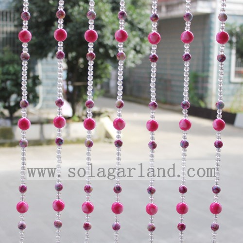 High Quality Decorative Red Bead Curtain Door Curtains