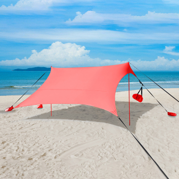 2023 Custom Printing Ultralight Trekking Backpack with Waterproof Sun Shade Beach Tent for 2-3 Persons