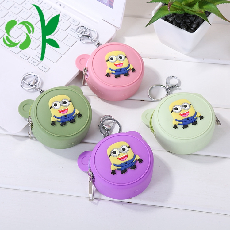 Mini Silicone Large Capacity Coin Purse with Zipper