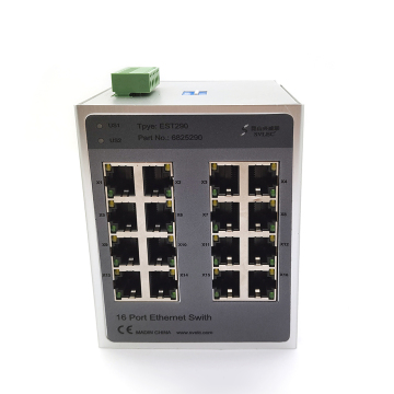 SVLEC 16 port unmanaged gigabit ethernet switch 24VDC