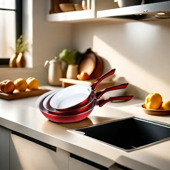 High-Quality Non-Stick Fry Pans: Perfect for Oil-Free, Aluminum Cooking Pans Suitable for Gas and Induction Cookers