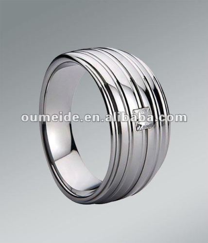 OEM/ODM Metal Ring Factory Fashion Black Zircon Ring