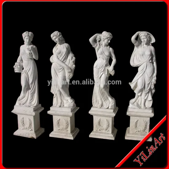 White Marble Four Season Goldness Statues(YL-R511)