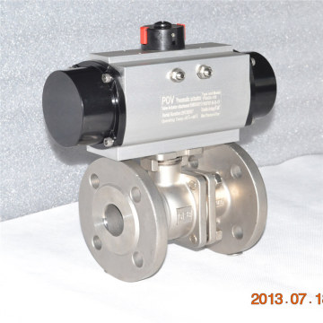 Shanghai POV made stainless steel flange connection pneumatic ball valve PN1.6-4.0MPa                        
                                                                                Supplier's Choice